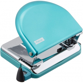 Petrus 52 wow - Taladrador metálico, perfora hasta 20 hojas, color turquesa metalizado