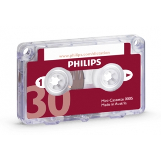 Philips LFH0005 - Cinta para dictáfono, 30 minutos, 15 minutos por cara