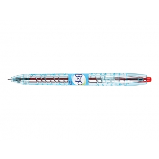 Pilot B2P - Bolígrafo de tinta de gel, punta redonda de 0,7 mm, retráctil, color rojo