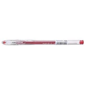 Pilot G-1 - Bolígrafo de tinta de gel, punta redonda de 0,5 mm, color rojo