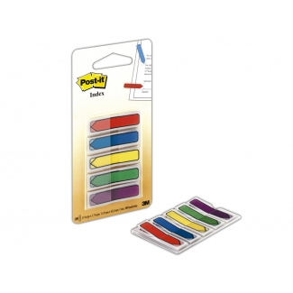 Post-it 684-ARR1 - Banderitas separadoras flechas, pack de 5, colores amarillo, azul, rojo, verde y violeta