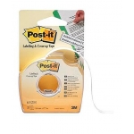 Post-it 70071088382 (652-H) - Cinta adhesiva, 2 lineas en portarrollo especial para ocultar y etiquetar, 8 mm x 18 mt