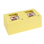 Post-it Super Sticky 70005197887 - Bloc de notas adhesivas, 76 x 76 mm, color amarillo, pack de 12 blocs de 100 hojas