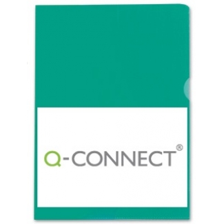 Q-Connect KF01488 - Dossier uñero, A4, 120 micras, caja de 100 unidades, color verde
