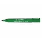 Q-Connect KF01774 - Rotulador permanente, punta biselada, color verde