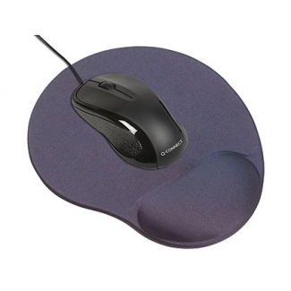 Q-Connect KF02213 - Alfombrilla para ratón, con reposamuñecas de gel