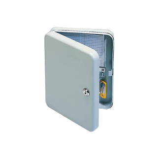 Q-Connect KF02605 - Armario metálico portallaves, 15,5 x 20 x 6 cm, para 20 llaves 