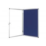 Q-Connect KF04170 - Vitrina de anuncios, marco de aluminio, tamaño 72 x 98cm