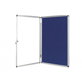 Q-Connect KF04171 - Vitrina de anuncios, marco de aluminio, tamaño 120 x 90 cm