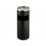 Q-Connect KF04229 - Cenicero papelera metálico, color negro
