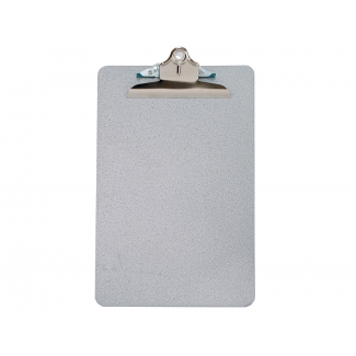 Q-Connect KF05595 - Portanotas metálico, formato A4, color gris