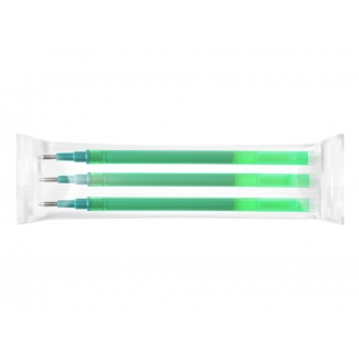 Q-Connect KF11060 - Recambio para bolígrafo Q-Connect borrable, color verde, estuche de 3 unidades
