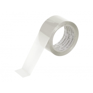 Q-Connect KF11210 - Cinta adhesiva para embalar, 75 mm x 66 mt, polipropileno, transparente