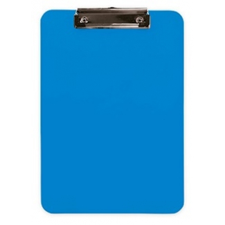 Q-Connect KF11247 - Portanotas de plástico, formato A4, color celeste