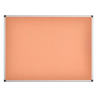 Q-Connect KF11314 - Pizarra de corcho, marco de aluminio, corcho de 1 mm de grosor, tamaño 180 x 90 cm