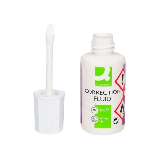 Q-Connect KF11315 - Corrector líquido, 20 ml, esponja aplicadora