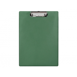 Q-Connect KF14408 - Portanotas de plástico, formato A4, color verde oliva, grosor 2,1 mm.