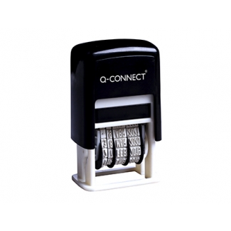 Q-Connect KF14526 - Fechador, entintaje automático, 4 mm