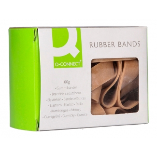 Q-Connect KF14646 - Bandas elásticas, 70 x 5 mm, caja de 100 grs