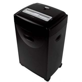 Q-Connect KF15553 - Destructora de papel, corte en partículas, destruye hasta 15 hojas, papelera de 35 litros