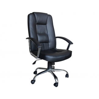 Q-Connect KF16530 - Silla de dirección, color negro