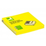 Q-Connect KF16575 - Bloc de notas adhesivas zig-zag, 76 x 76 mm, color amarillo neón, bloc de 100 hojas