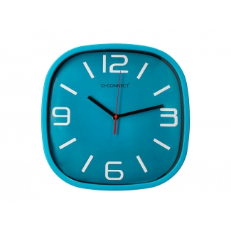 Q-Connect KF16949 - Reloj de pared, azul
