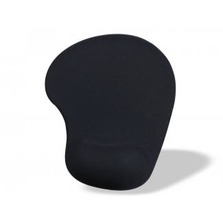 Q-Connect KF17223 - Alfombrilla para ratón, con reposamuñecas de gel, color negro