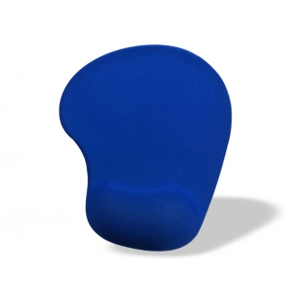 Q-Connect KF17224 - Alfombrilla para ratón, con reposamuñecas de gel, color azul