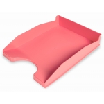 Q-Connect KF17251 - Bandeja de sobremesa de plástico, color coral opaco