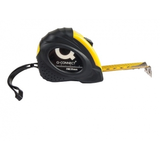 Q-Connect KF17347 - Flexometro de 8 metros, 25 mm de ancho, con freno