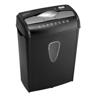 Q-Connect KF17972 - Destructora de papel, corte en partículas, destruye hasta 8 hojas, papelera de 13 litros
