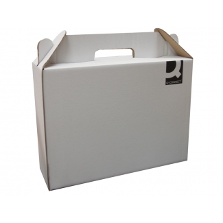 Q-Connect KF18477 - Caja para embalar maletín, medidas 350 x 255 x 118 mm, cartón de 3 mm