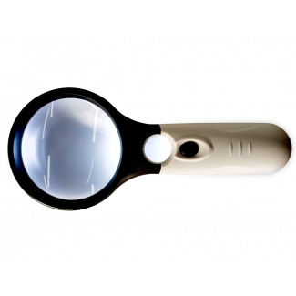 Q-Connect KF18752 - Lupa eléctrica con luz, diámetro de 70 mm