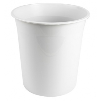 Q-Connect KF19033 - Papelera de plástico, 13 litros, color gris claro opaco