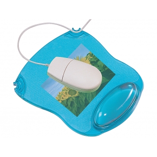 Q-Connect KF20085 - Alfombrilla para ratón, con reposamuñecas de gel