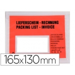 Q-Connect KF21720 - Sobre autoadhesivo portadocumentos, ventana izquierda, 130 mm x 165 mm, paquete de 100