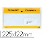 Q-Connect KF21725 - Sobre autoadhesivo portadocumentos, 225 mm x 122 mm, paquete de 100