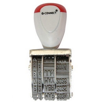 Q-Connect KF22370 - Fechador, entintaje manual, 4 mm