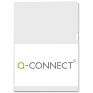 Q-Connect KF24002 - Dossier uñero, A4, 120 micras, caja de 100 unidades, transparente