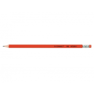 Q-Connect KF25011 - Lápiz de grafito, con goma, Nº 2 HB