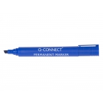 Q-Connect KF26043 - Rotulador permanente, punta biselada, color azul