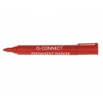 Q-Connect KF26047 - Rotulador permanente, punta redonda 3 mm, color rojo