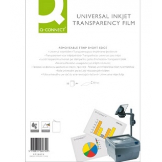 Q-Connect KF26074 - Transparencia, A4, caja de 50 unidades