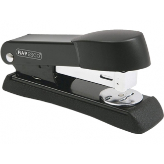 Rapesco Minno A52600B3 - Grapadora de sobremesa, 20 hojas de capacidad, usa grapas 24/6 - 26/6, color negro