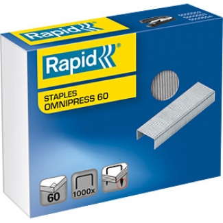 Rapid 5000561 - Grapas Omnipress 60, galvanizadas, caja de 1.000