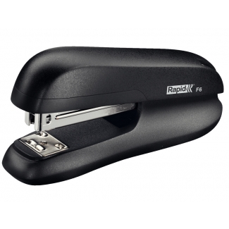 Rapid F6 - Grapadora de sobremesa, 20 hojas de capacidad, usa grapas 24/6 - 26/6, color negro