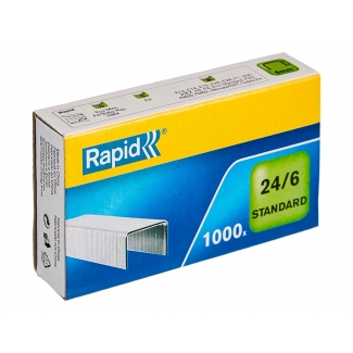 Rapid Standard 24855600 - Grapas Nº 24/6, galvanizadas, caja de 1.000
