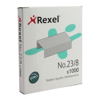 Rexel 2101054 - Grapas Nº 23/8, caja de 1.000