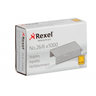 Rexel ACCO6131 - Grapas Nº 26/6, galvanizadas, caja de 1.000